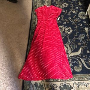 Flynn skye red poka dot maxi size L